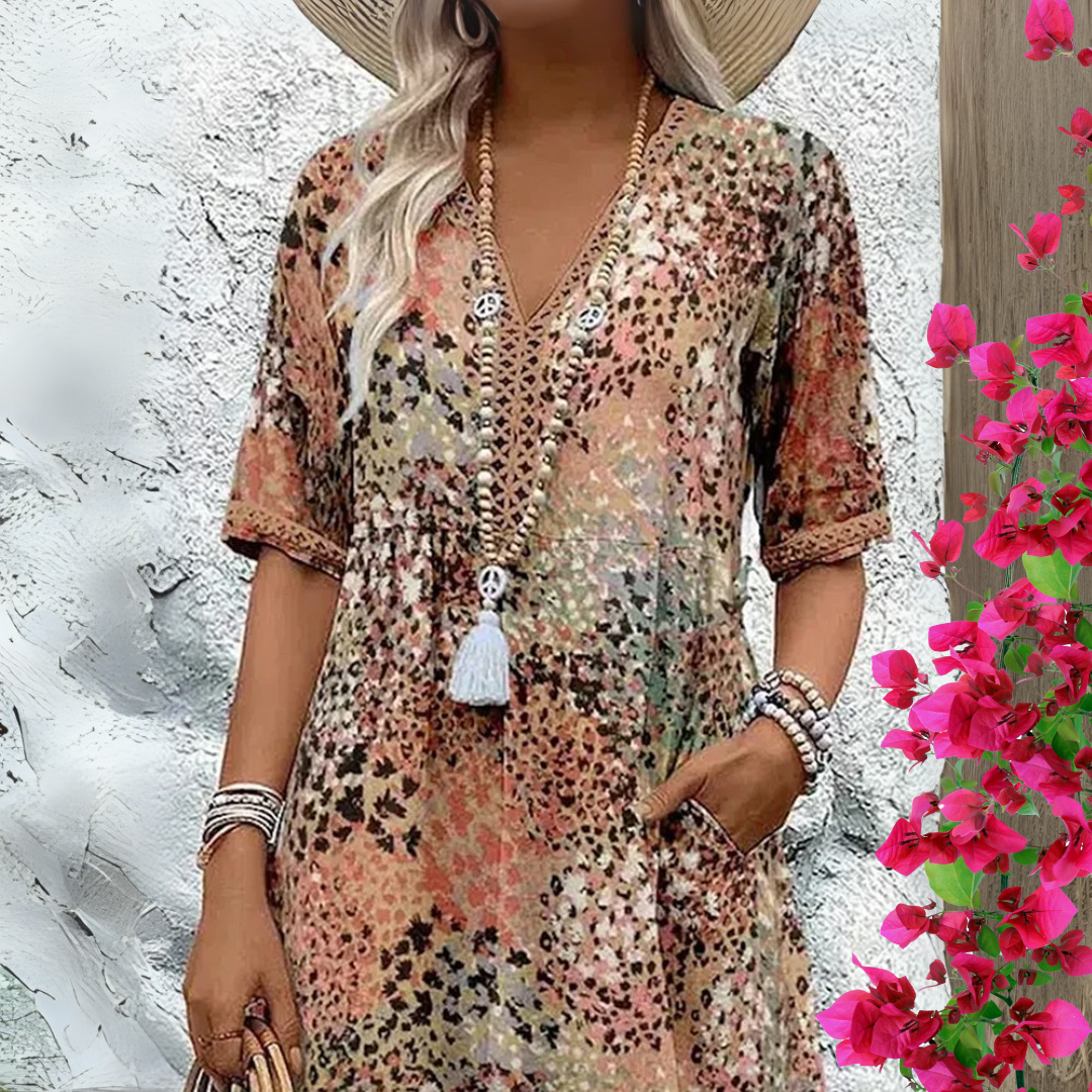 Levoire | Robe Midi Boho Pour Femmes Fluide, Légère & Parfaite Pour Chaque Occasion