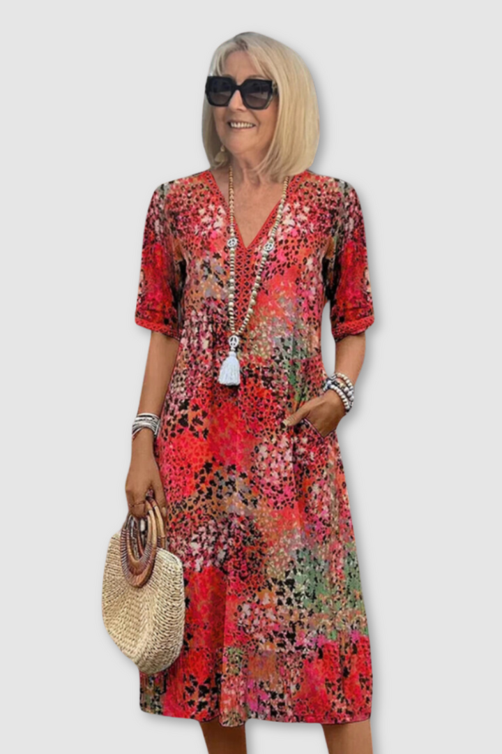 Levoire | Robe Midi Boho Pour Femmes Fluide, Légère & Parfaite Pour Chaque Occasion