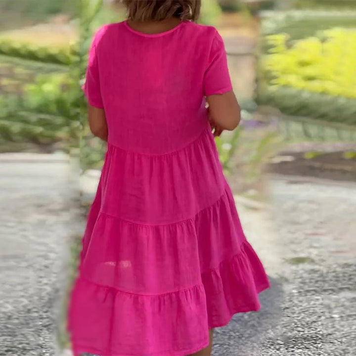 Levoire | Robe En Lin À Décolleté En V Pour Femmes