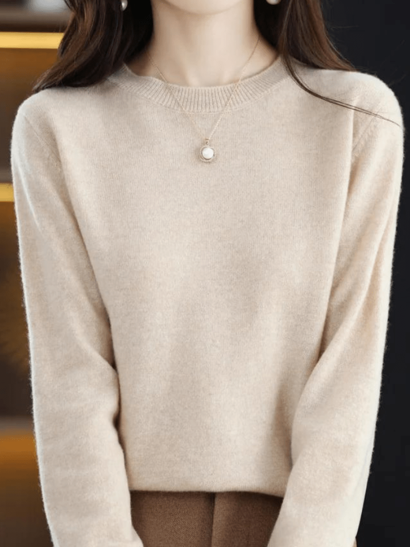 Levoire | Pull doux et stylé à manches longues confortable et tendance Beige