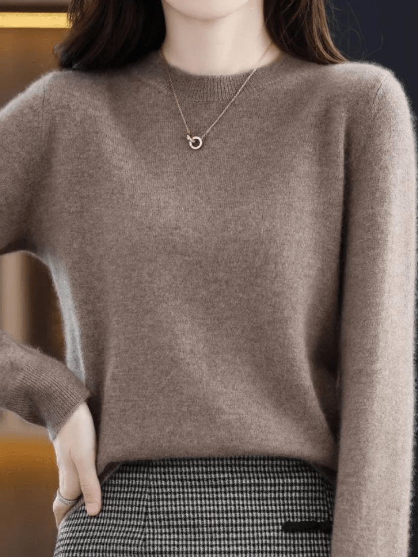 Levoire | Pull doux et stylé à manches longues confortable et tendance Braun