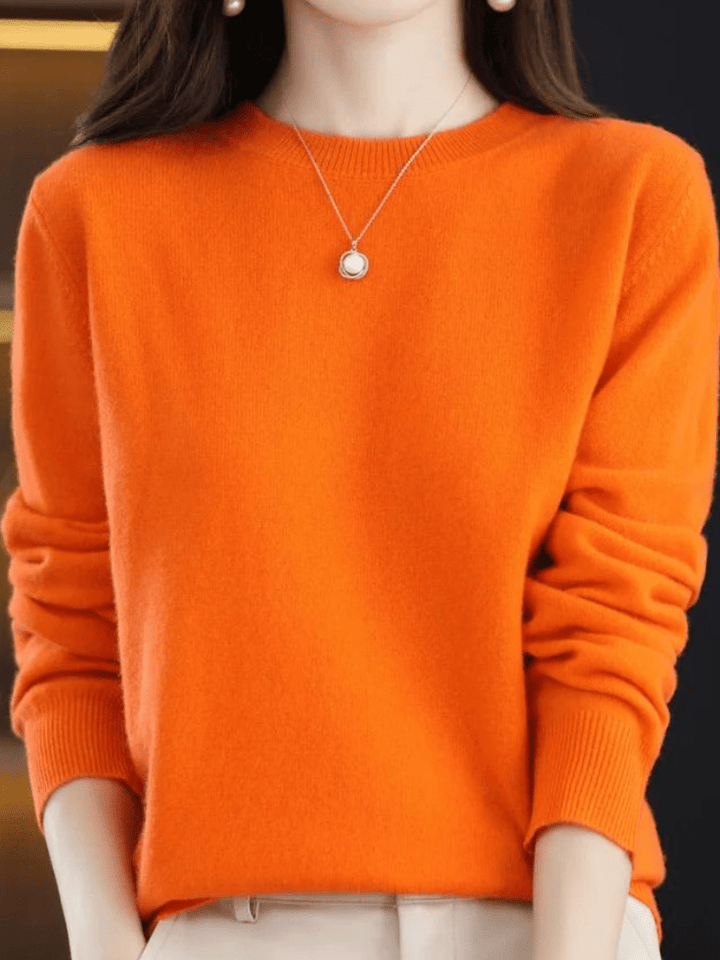 Levoire | Pull doux et stylé à manches longues confortable et tendance Orange