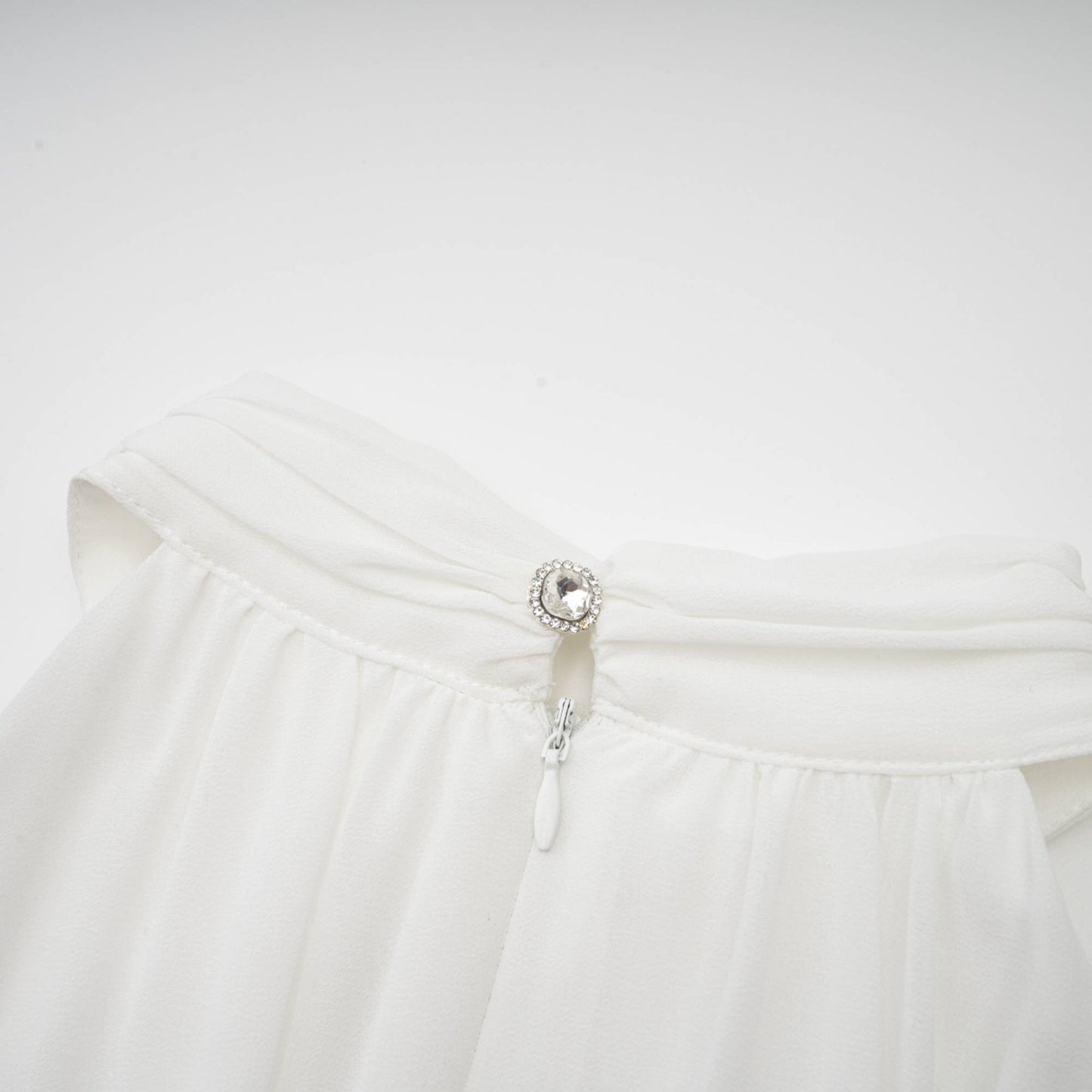 Levoire | Robe À Dos Nu Blanche En Dentelle À Fleurs