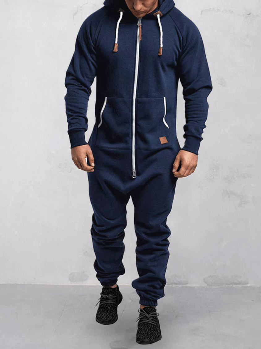 Levoire | Combinaison Sport Capuche Homme Bleu