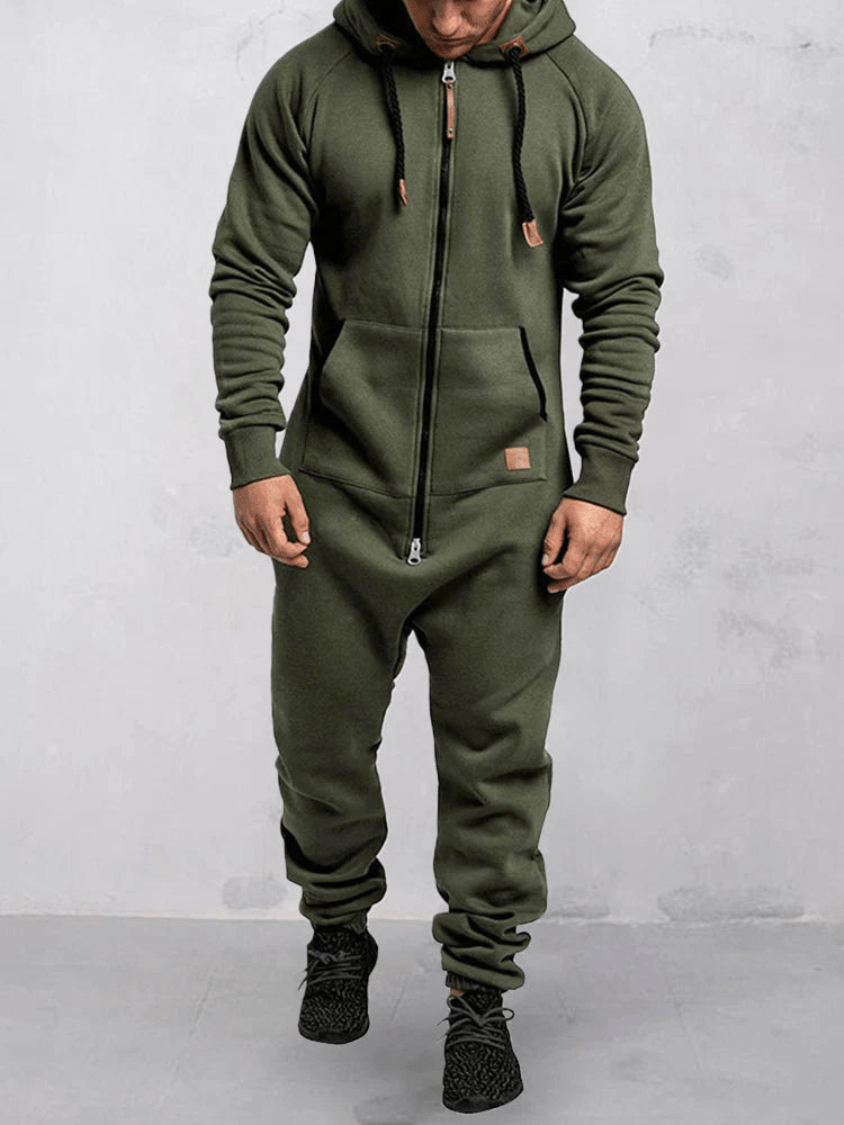Levoire | Combinaison Sport Capuche Homme Vert