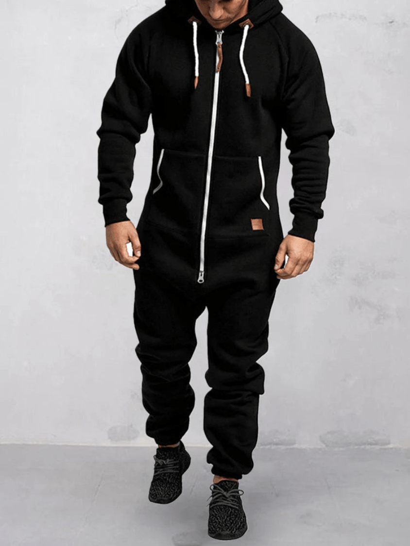Levoire | Combinaison Sport Capuche Homme Noir