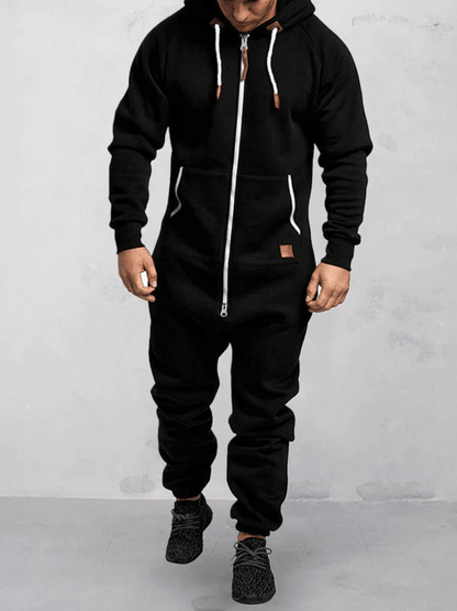 Levoire | Combinaison Sport Capuche Homme Noir
