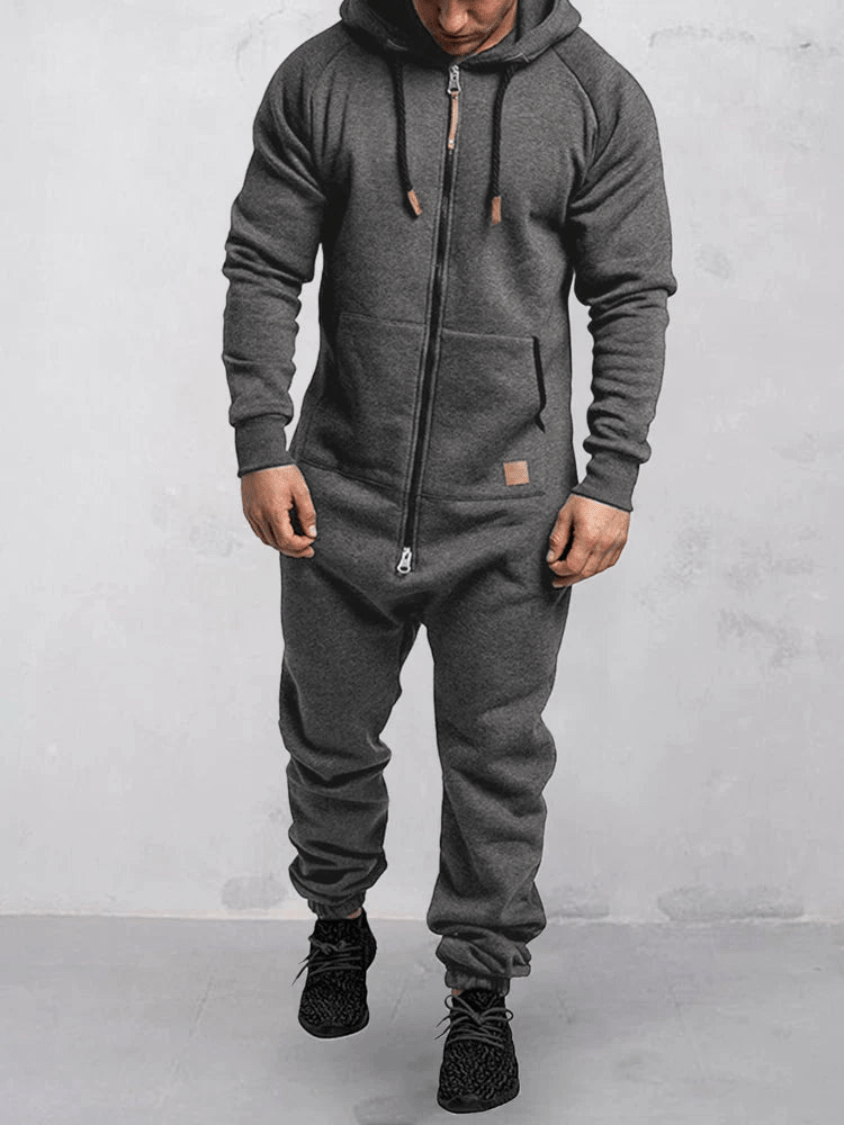 Levoire | Combinaison Sport Capuche Homme Gris