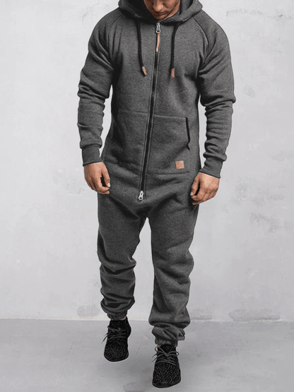 Levoire | Combinaison Sport Capuche Homme Gris