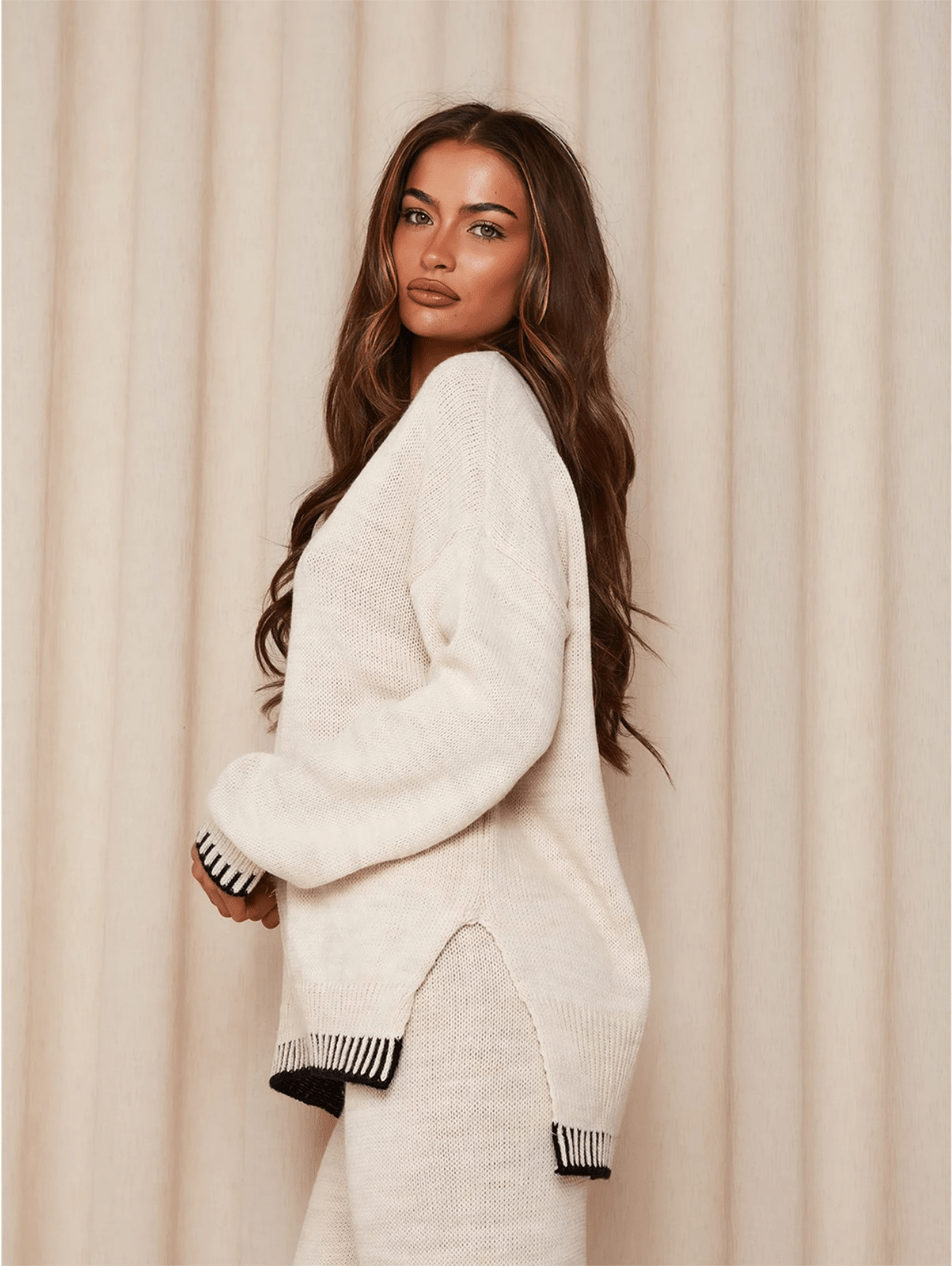 Levoire | Pantalon Pull Femme Ensemble Tricot Tendance