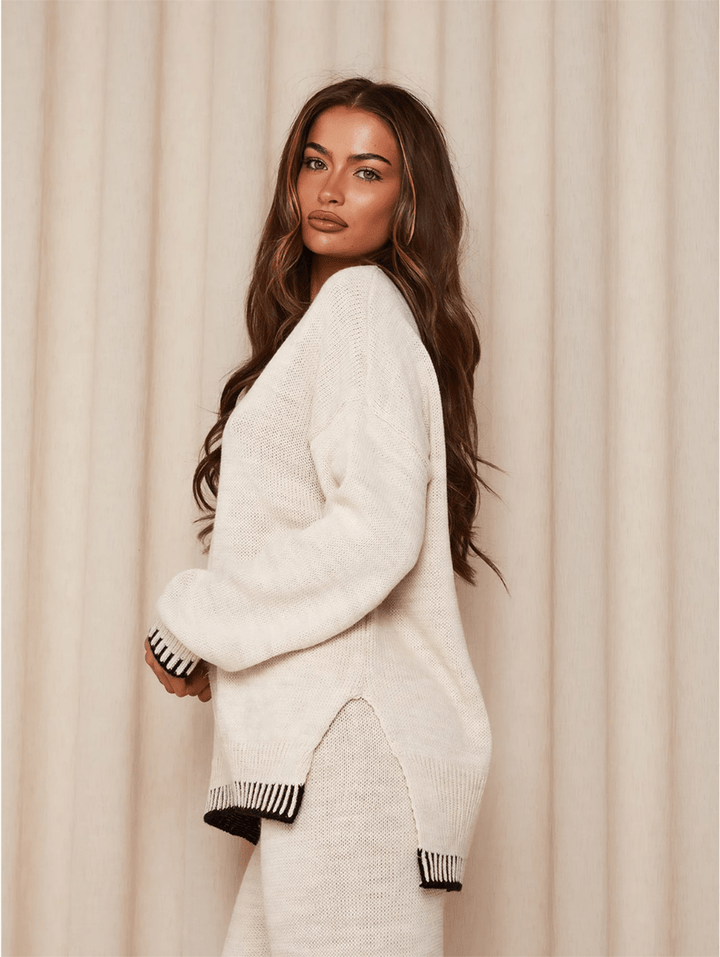 Levoire | Pantalon Pull Femme Ensemble Tricot Tendance