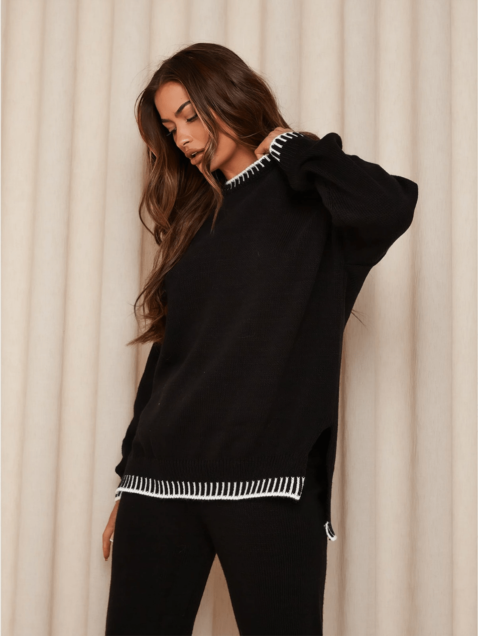Levoire | Pantalon Pull Femme Ensemble Tricot Tendance