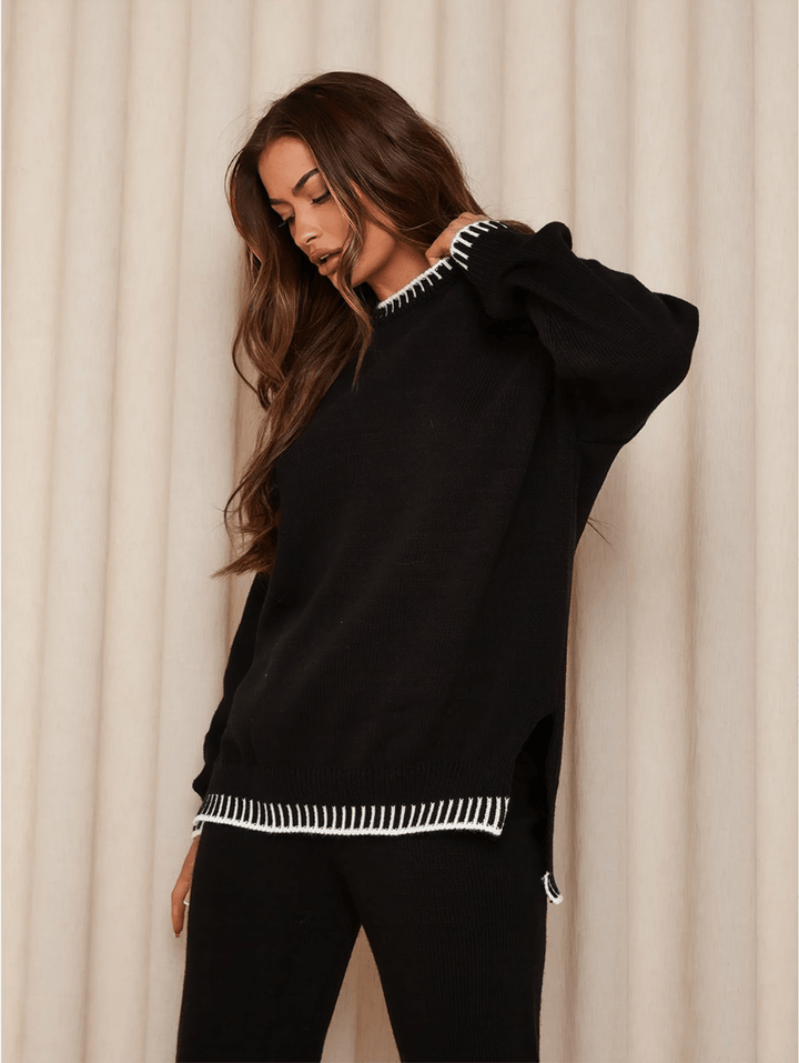 Levoire | Pantalon Pull Femme Ensemble Tricot Tendance