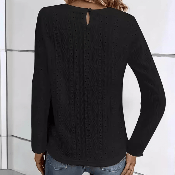 Levoire | Top Femme Tendance Géométrique Manches Longues
