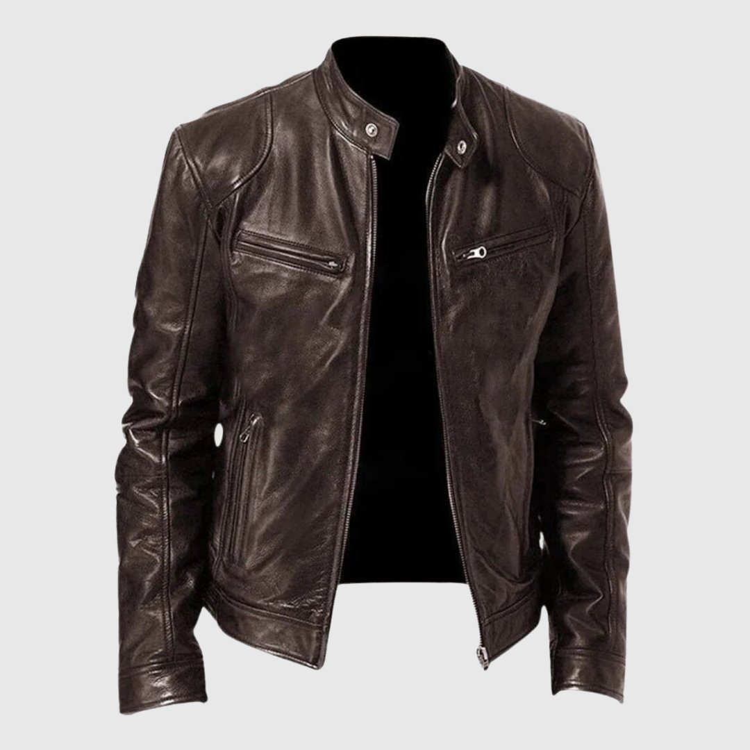 Levoire | Veste En Cuir Décontractée Braun