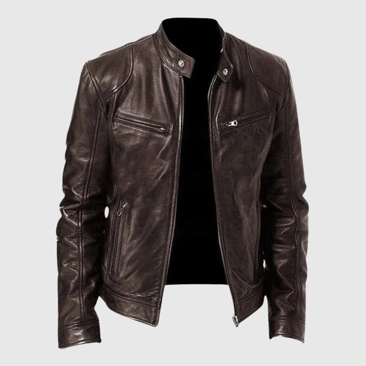 Levoire | Veste En Cuir Décontractée Braun