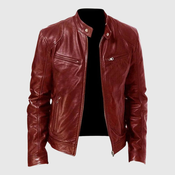 Levoire | Veste En Cuir Décontractée Rot