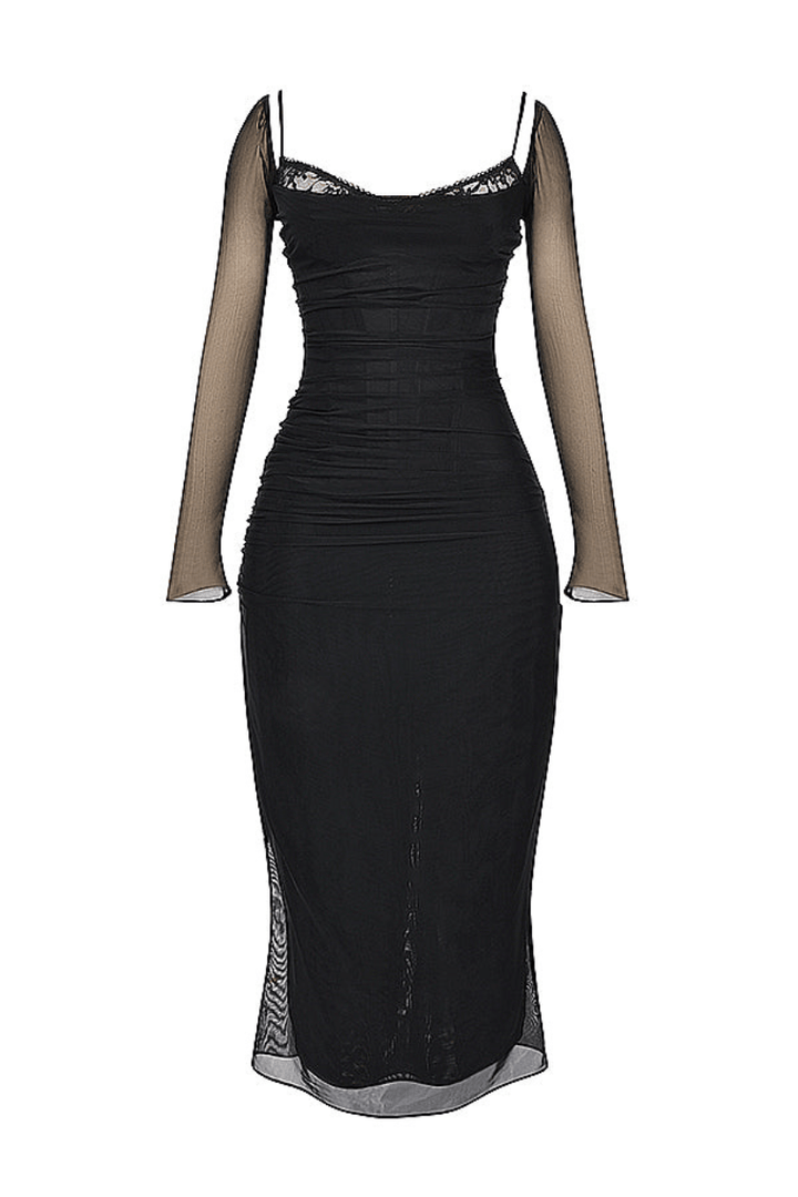 Levoire | Robe Noire Élégante et Confortable pour Femme