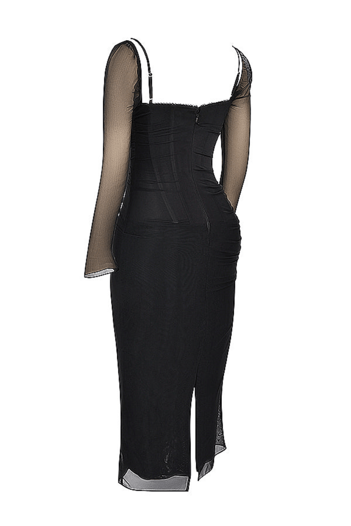 Levoire | Robe Noire Élégante et Confortable pour Femme