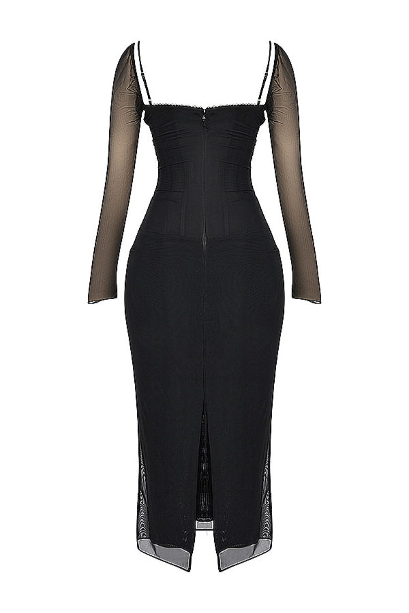 Levoire | Robe Noire Élégante et Confortable pour Femme
