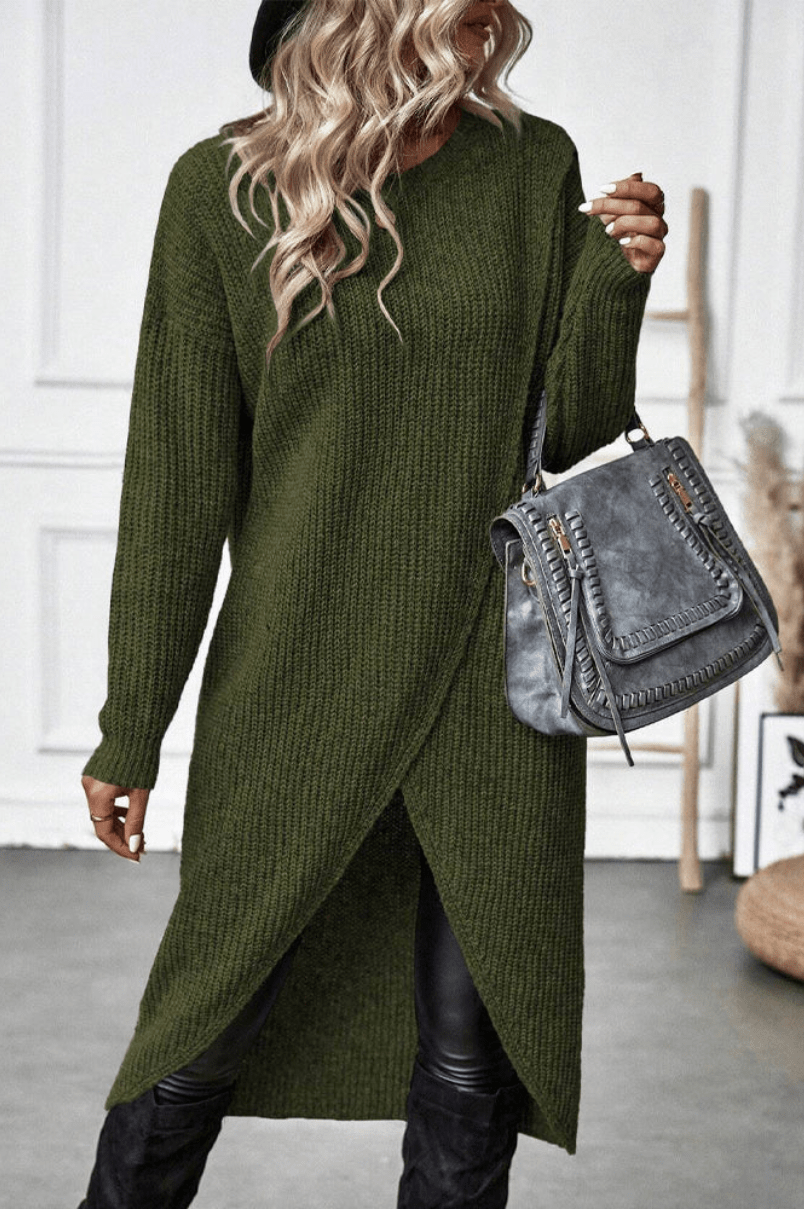 Levoire | Femmes Pull Long en Tricot Confortable & Tendance