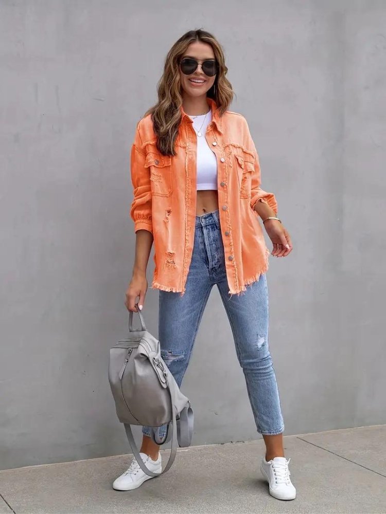 Levoire | Veste En Jean Pour Femmes De Grande Taille