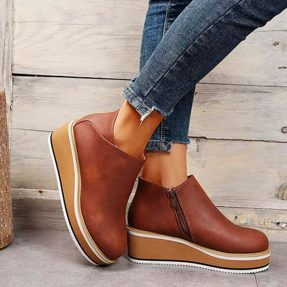 Levoire | Bottes en cuir avec fermeture éclair