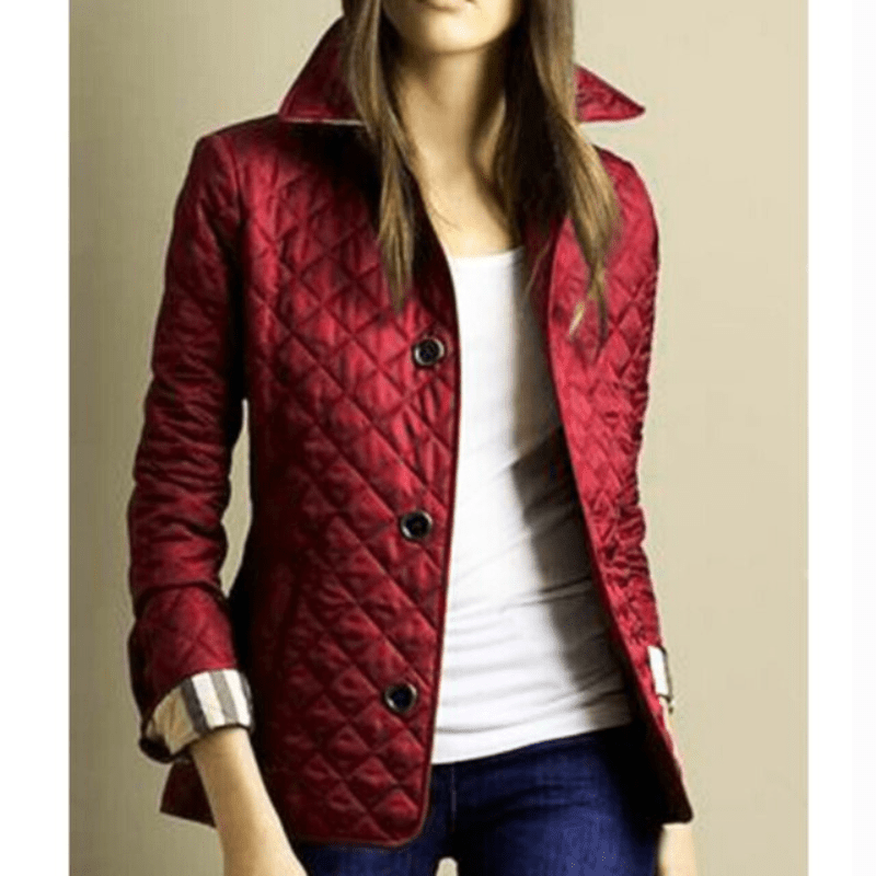 Levoire | Veste Pluie Femme Coupe-Vent Confortable Bordeaux Rouge