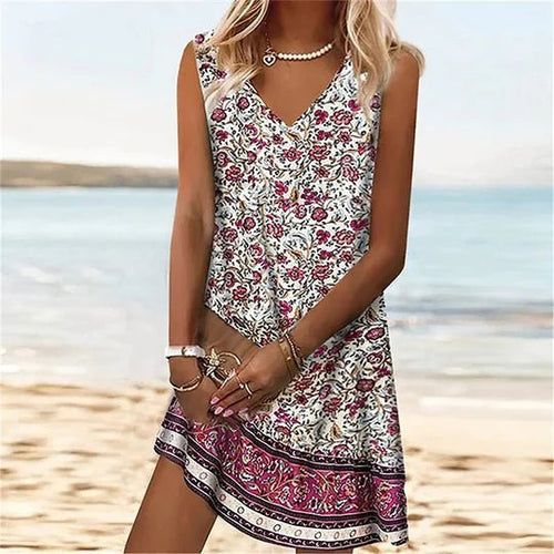 Levoire | Robe Mini Bohème à Fleurs
