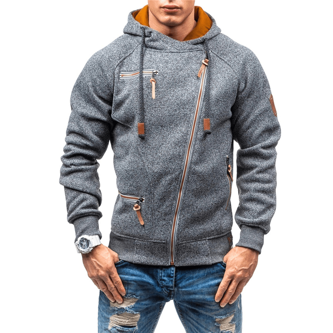 Levoire | Gilet Polaire Capuche Homme Gris foncé