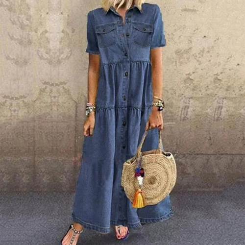 Levoire | Robe Maxi En Denim Pour Femmes