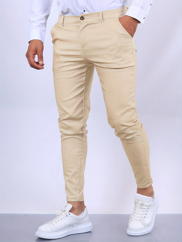 Levoire | Pantalon Slim Fit Pour Hommes Élégant Design Moderne Et Chic Abricot