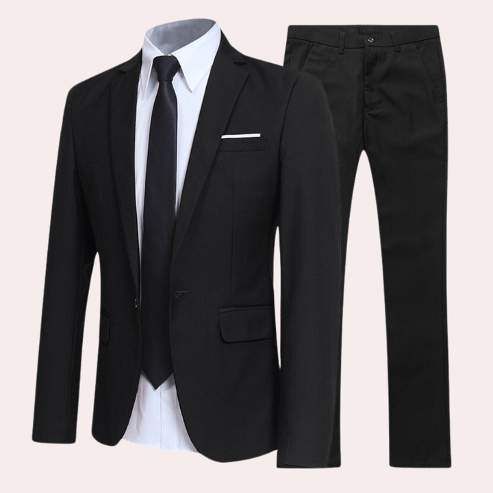 Levoire | Costume Élégant Confort Homme Noir