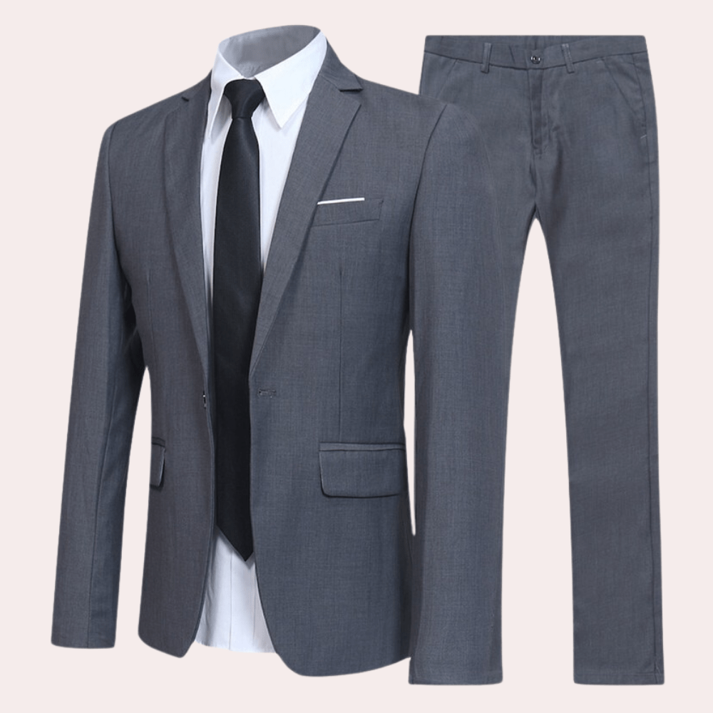 Levoire | Costume Élégant Confort Homme Gris