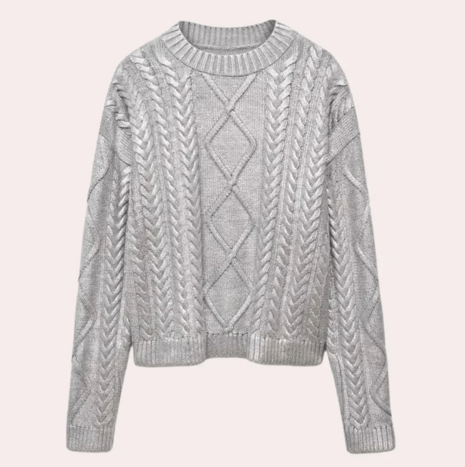 Levoire | Pull en tricot élégant pour femme Argent