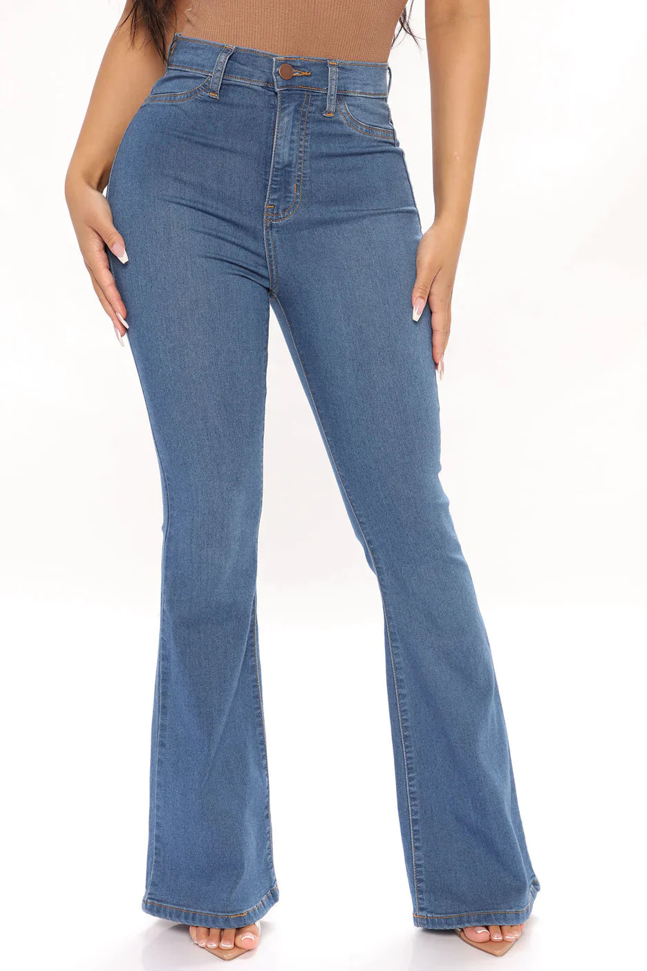 Levoire | Pantalon en denim extensible ajusté
