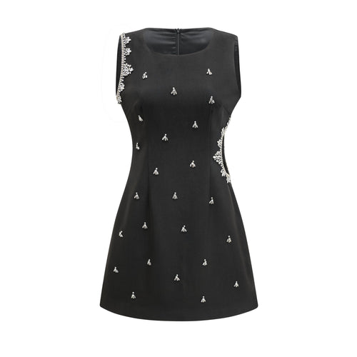 Levoire | Robe Noire À Découpe