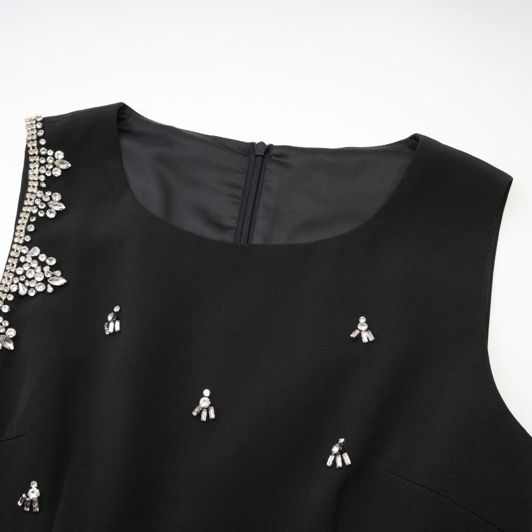 Levoire | Robe Noire À Découpe
