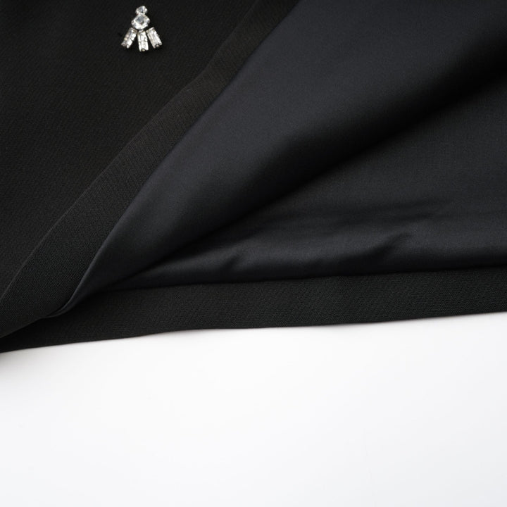 Levoire | Robe Noire À Découpe