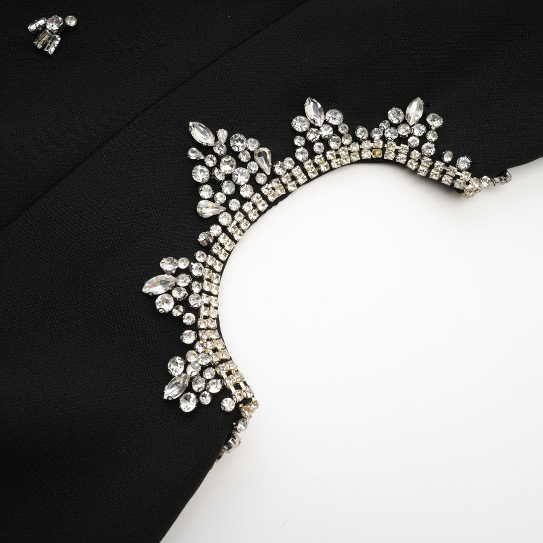 Levoire | Robe Noire À Découpe