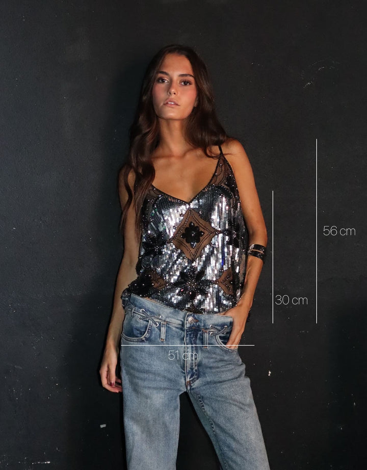 Levoire | Leah Top Argent