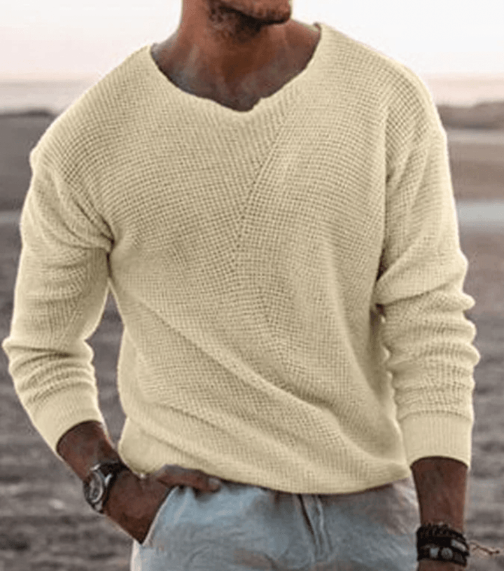 Levoire | Pull élégant pour hommes Beige