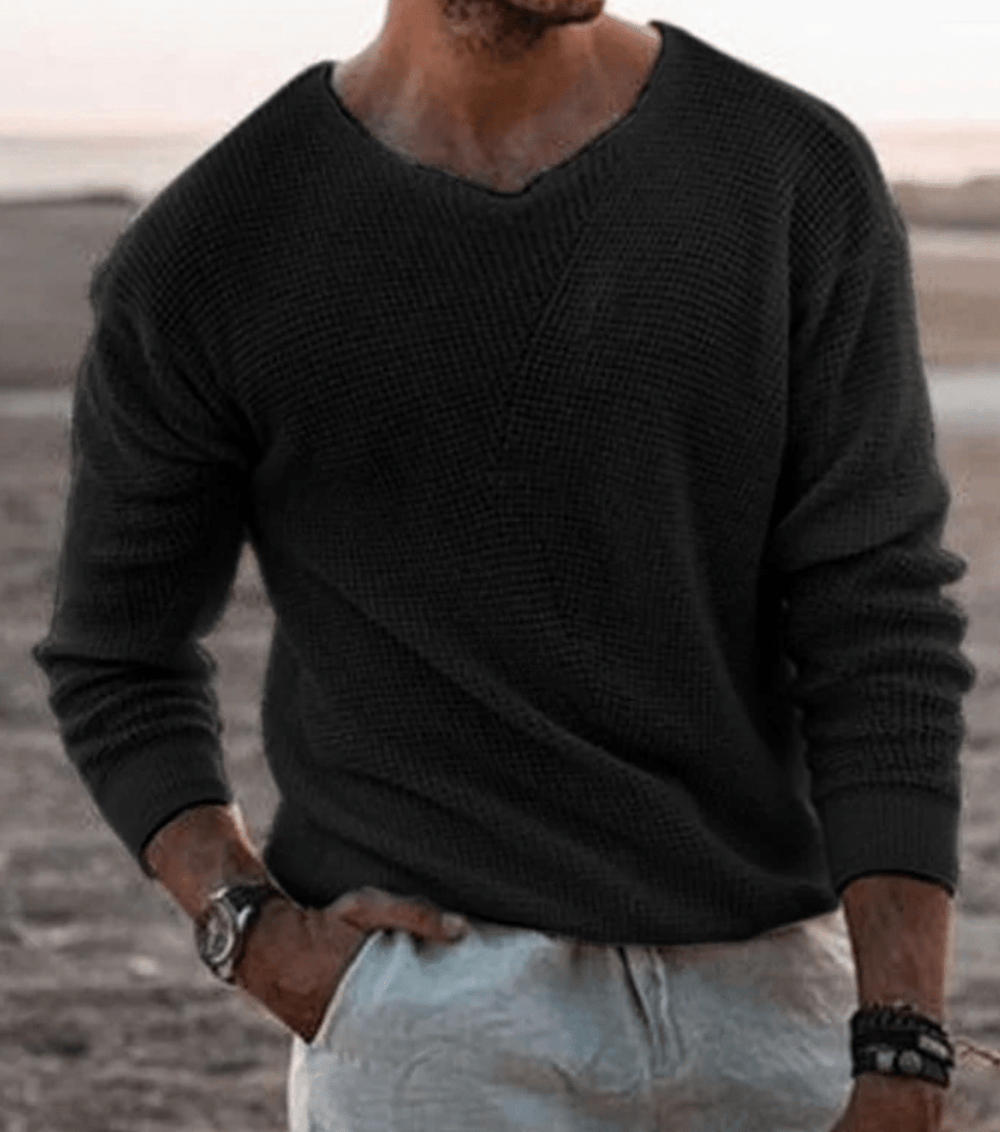 Levoire | Pull élégant pour hommes Noir