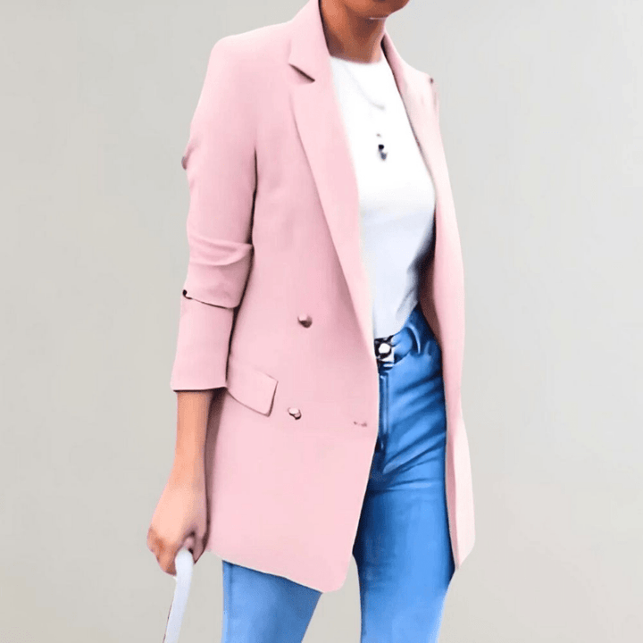 Levoire | Veste Femme Carreaux Longue Élégante Confort
