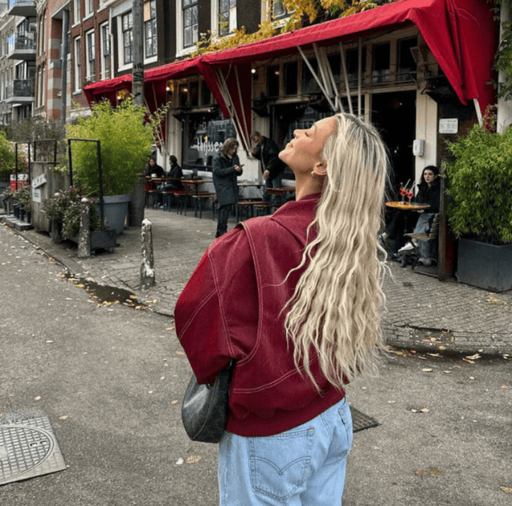 Levoire | Veste Bomber Femme Cuir Grande Taille Élégante
