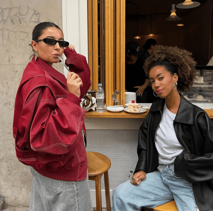 Levoire | Veste Bomber Femme Cuir Grande Taille Élégante