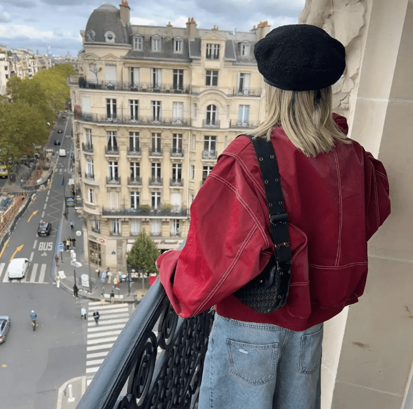 Levoire | Veste Bomber Femme Cuir Grande Taille Élégante