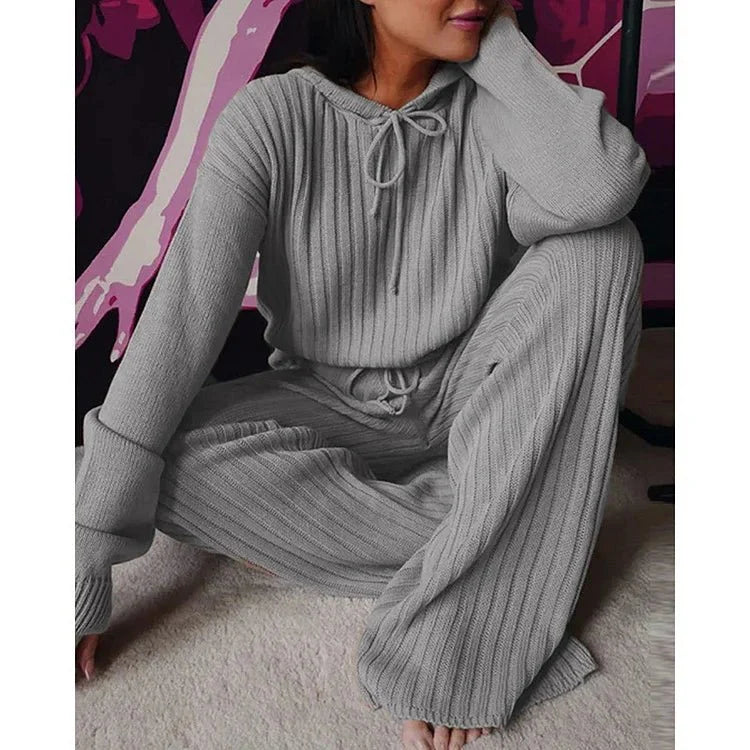 Levoire | Ensemble De Vêtements De Maison Confortable 2 Pièces Gris