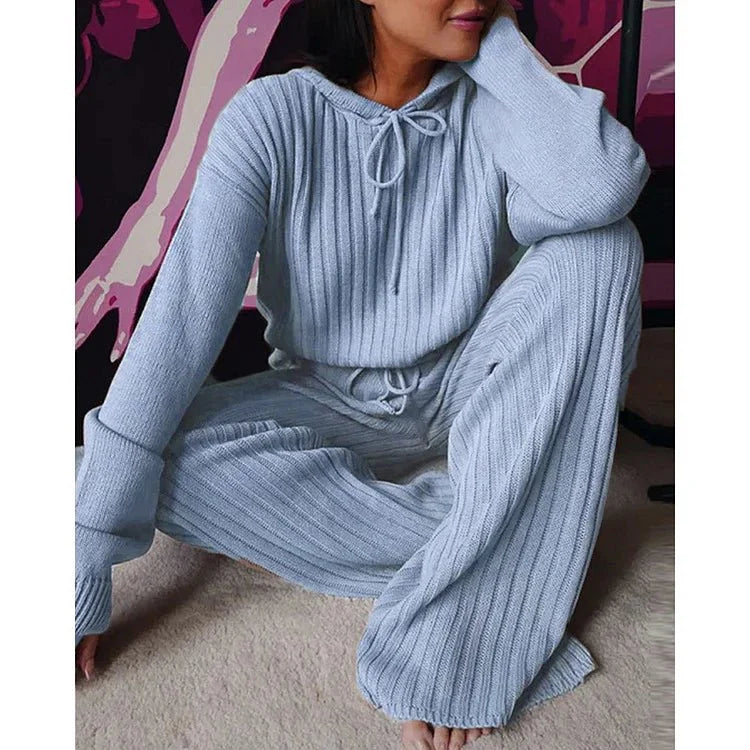 Levoire | Ensemble De Vêtements De Maison Confortable 2 Pièces Bleu
