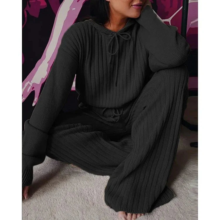 Levoire | Ensemble De Vêtements De Maison Confortable 2 Pièces Noir